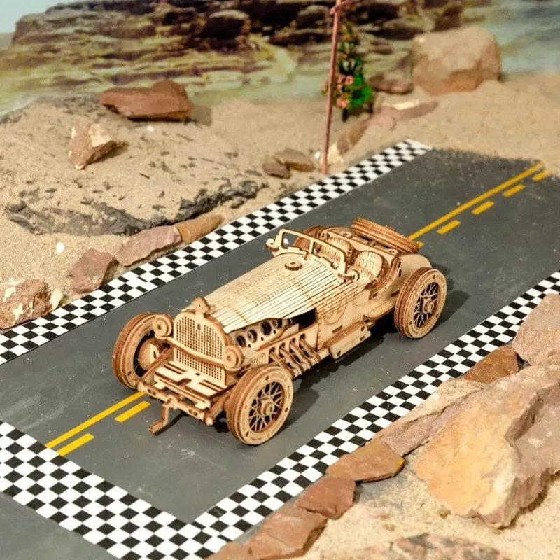 Puzzle 3D en Bois Voiture de Grand Prix - SpeedLegends™