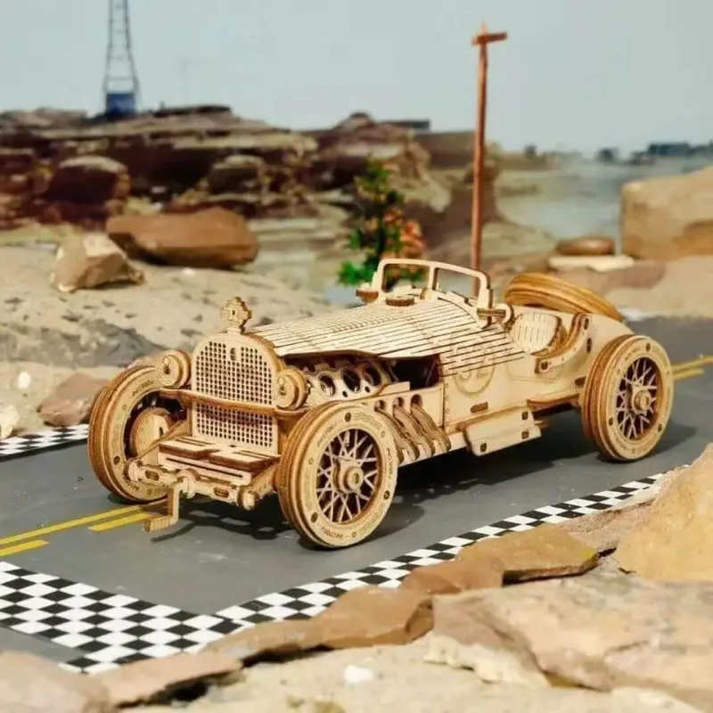 Puzzle 3D en Bois Voiture de Grand Prix - SpeedLegends™