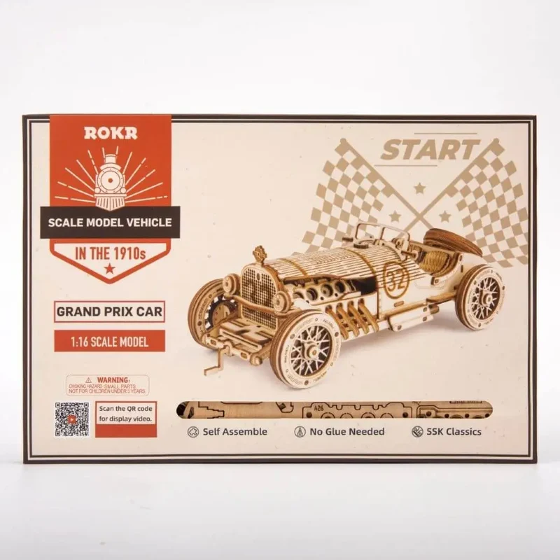 Puzzle 3D en Bois Voiture de Grand Prix - SpeedLegends™