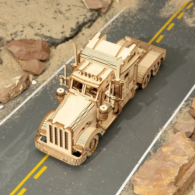 Puzzle 3D en Bois Camion Américain - PowerTruck™