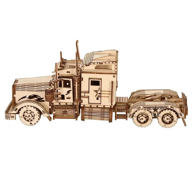 Puzzle 3D en Bois Camion Américain - PowerTruck™