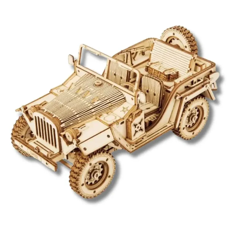 Puzzle 3D en Bois Jeep Militaire - ArmyJeep™