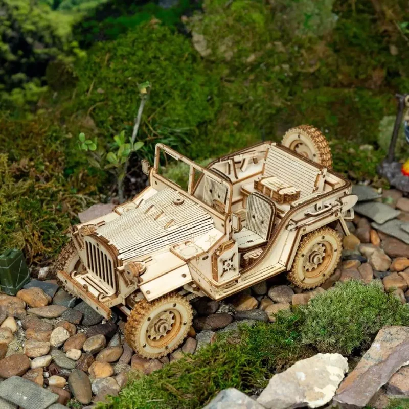 Puzzle 3D en Bois Jeep Militaire - ArmyJeep™