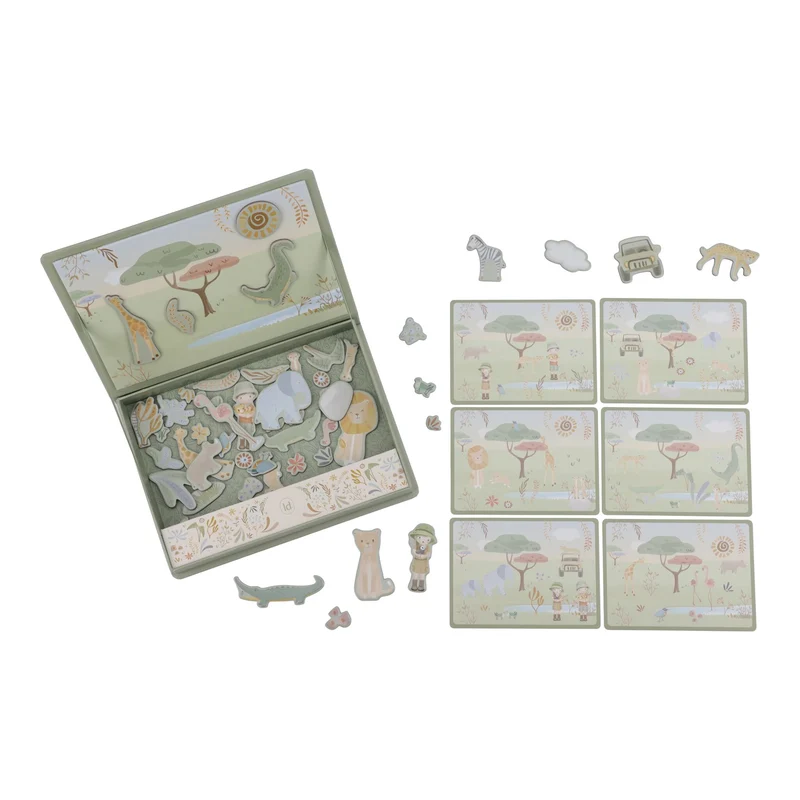Magnetisch speelbord Safari dieren