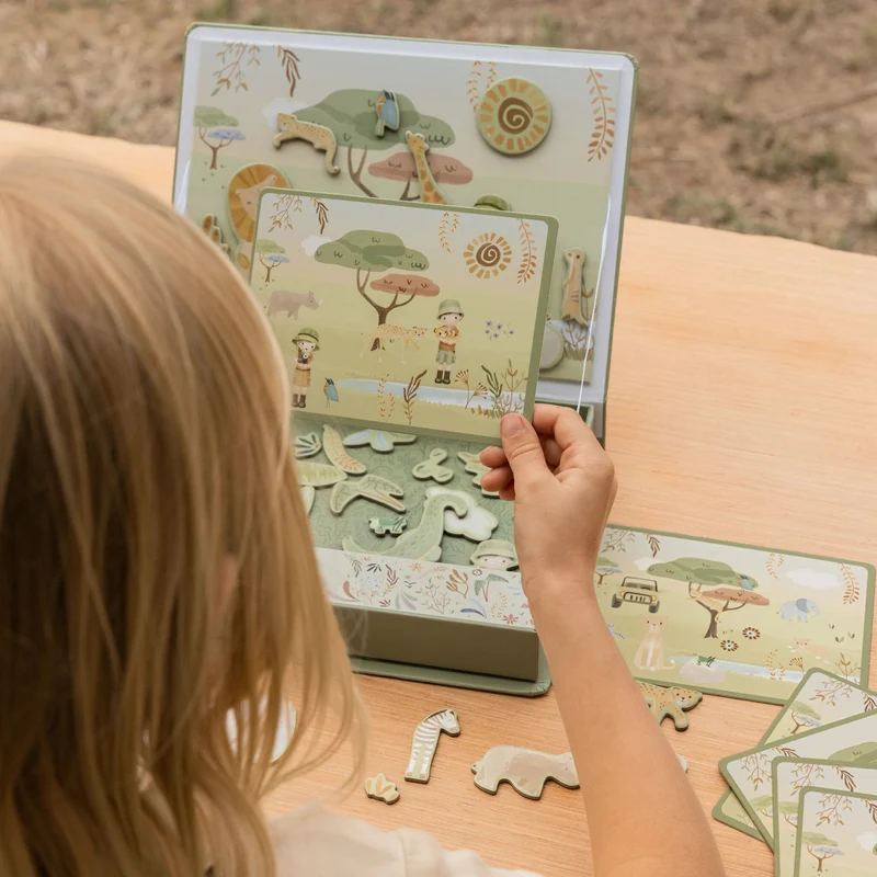 Magnetisch speelbord Safari dieren