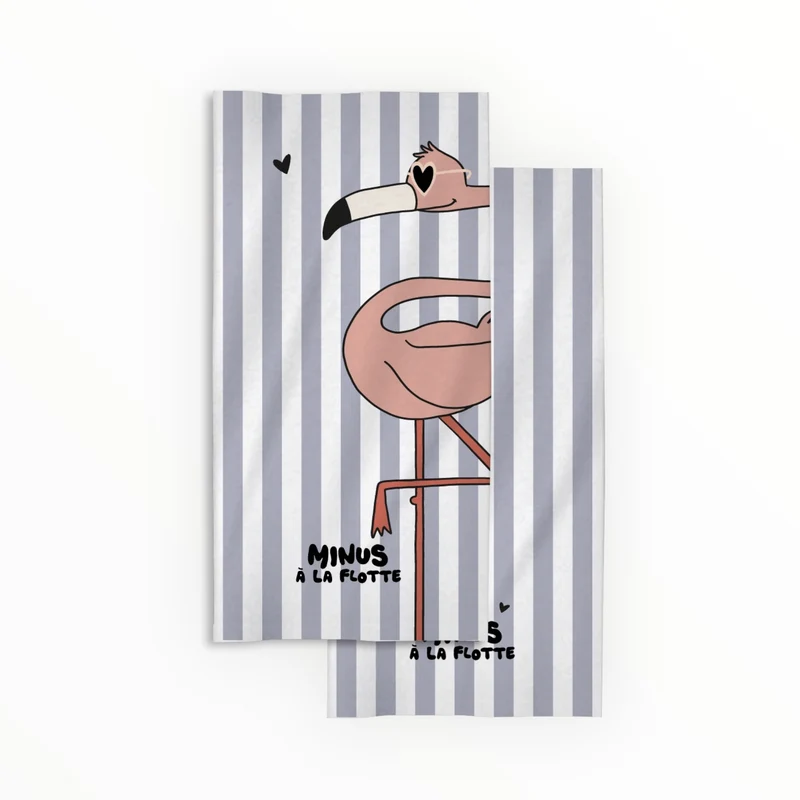 Serviette de plage | Flamant