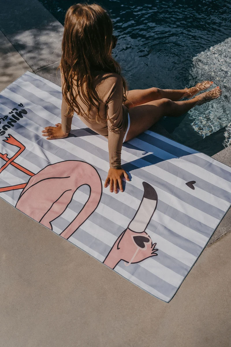 Serviette de plage | Flamant