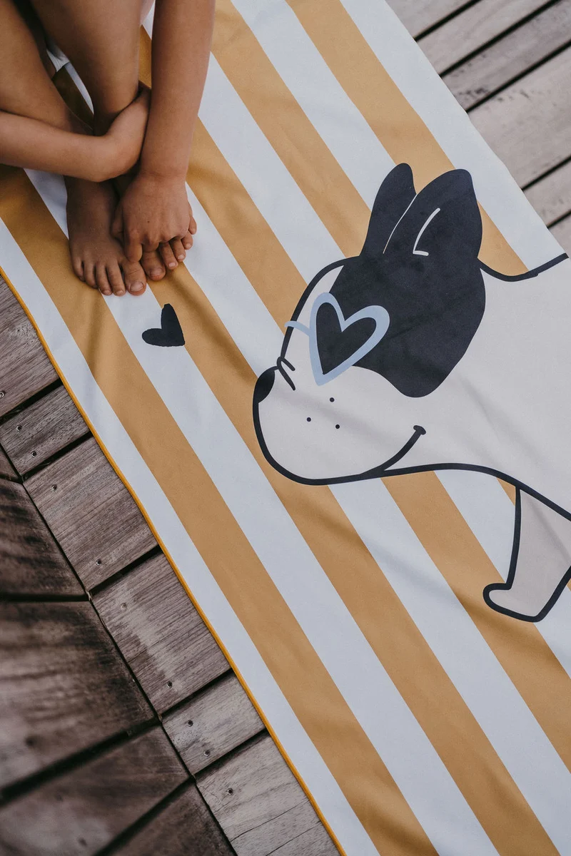 Serviette de plage | Bouledogue