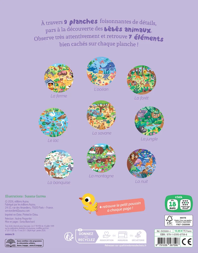 Cherche & trouve des tout-petits | Bébés animaux