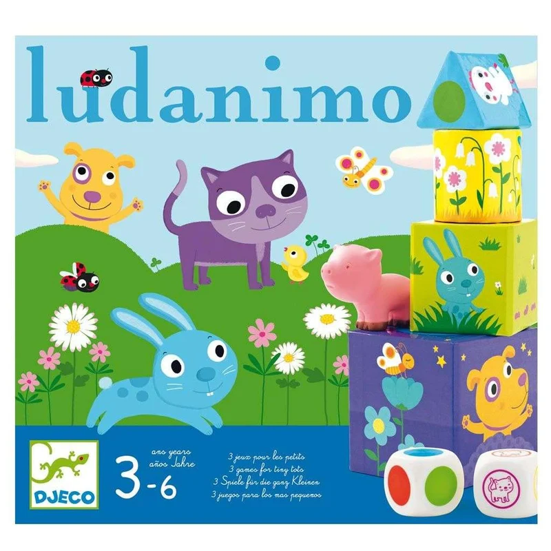 Djeco - Ludamino -3 jeux pour les petits 🧒2 ans+