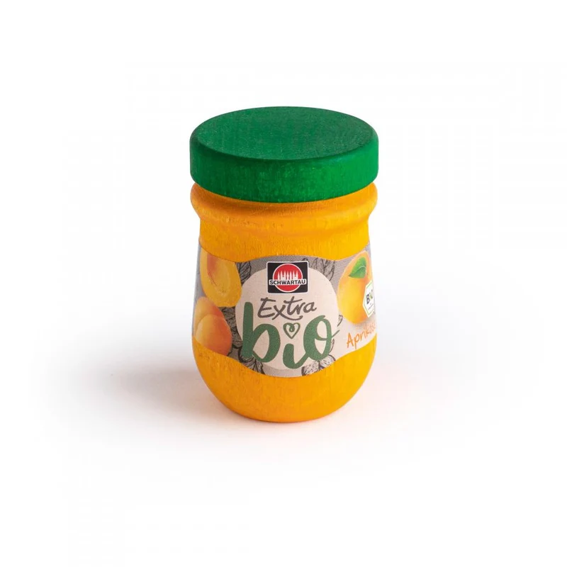 Confiture d'abricot pour dinette en bois