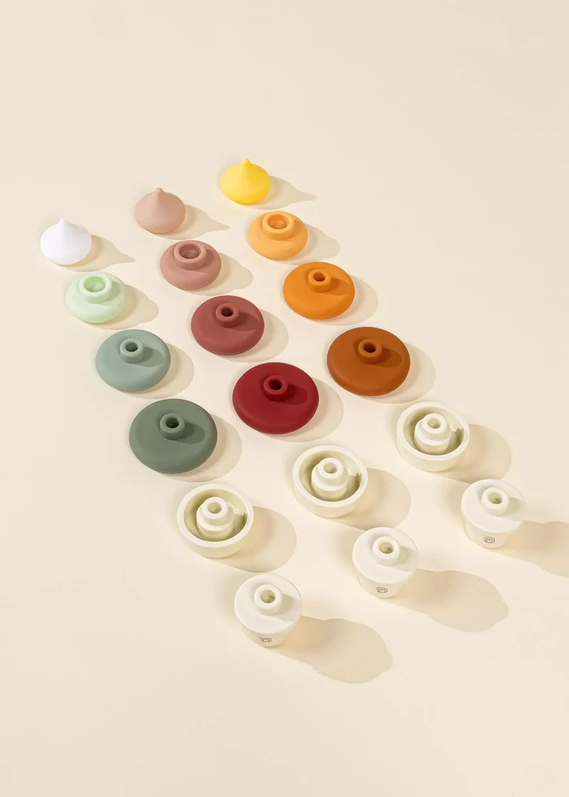 3 Sets of Silicone Stackable Ice Cream Cones (18 pcs)