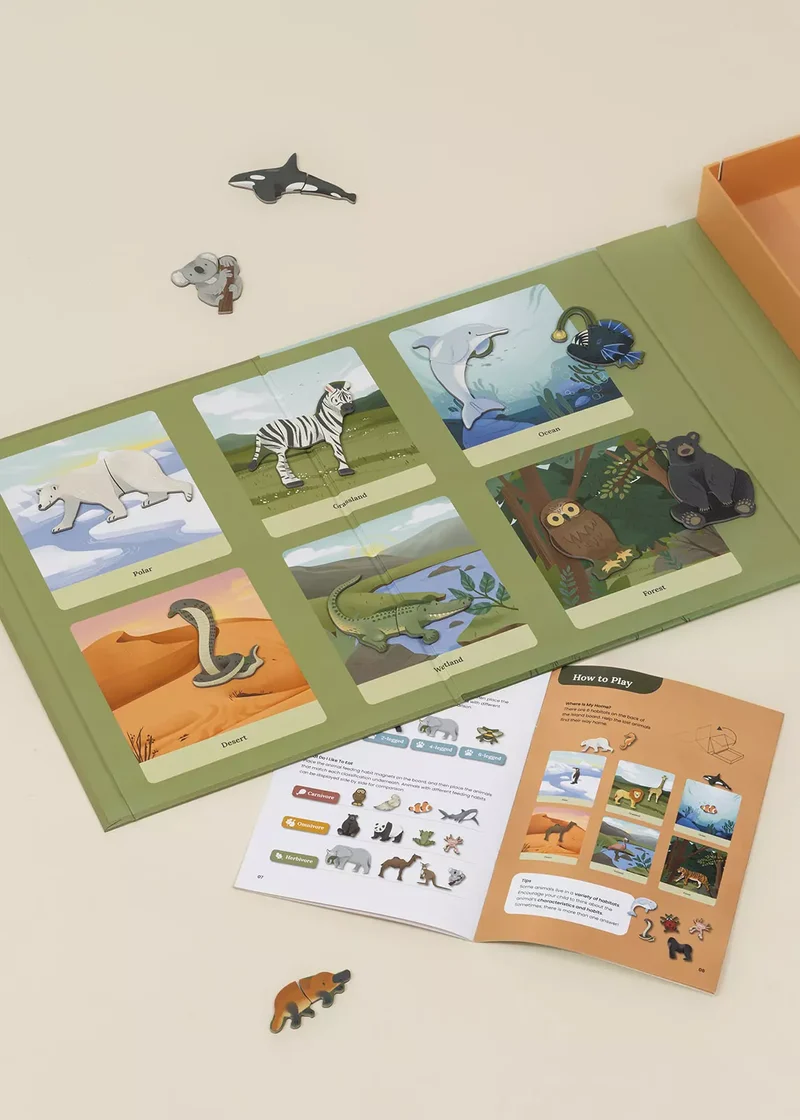 Interactive & Magnetic Encyclopedia – Animal Discovery (English Version)