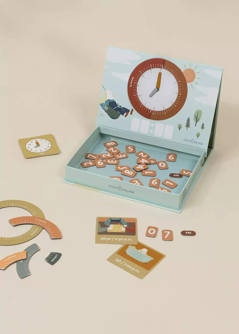 Magnetic Learning Playset – Time