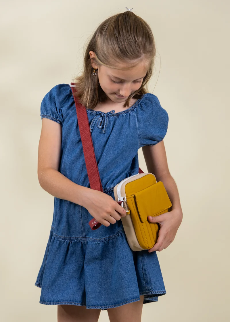 Washable Nylon Crossbody Bag - Golden Hour