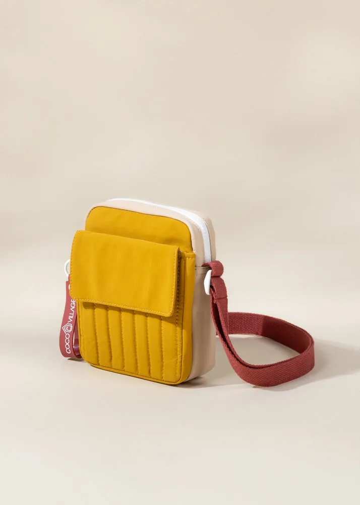 Washable Nylon Crossbody Bag - Golden Hour