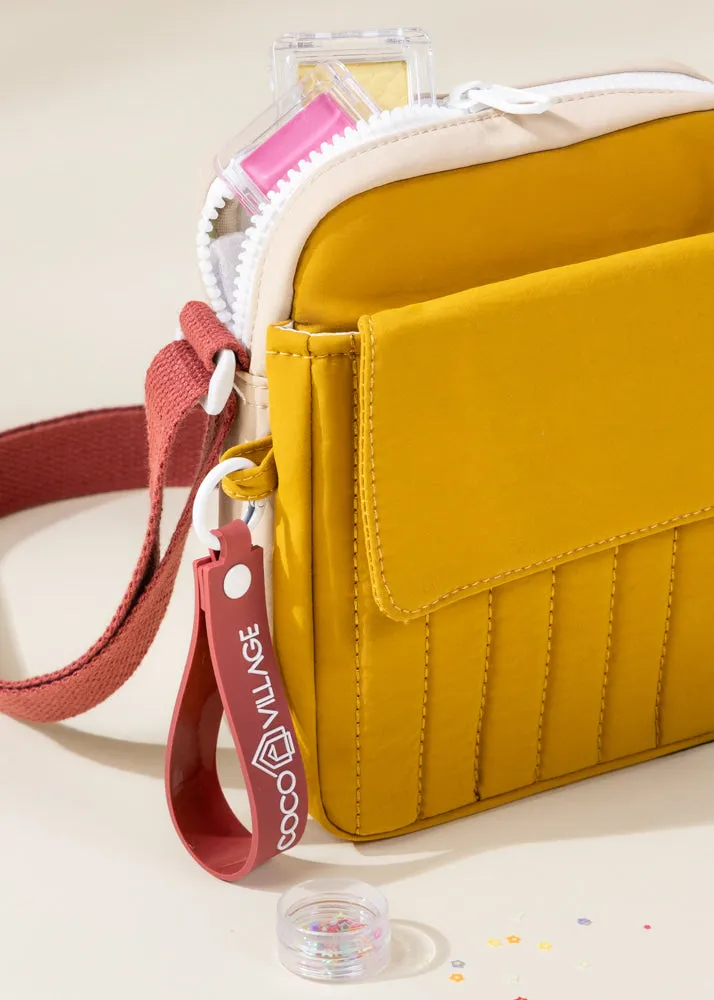 Washable Nylon Crossbody Bag - Golden Hour