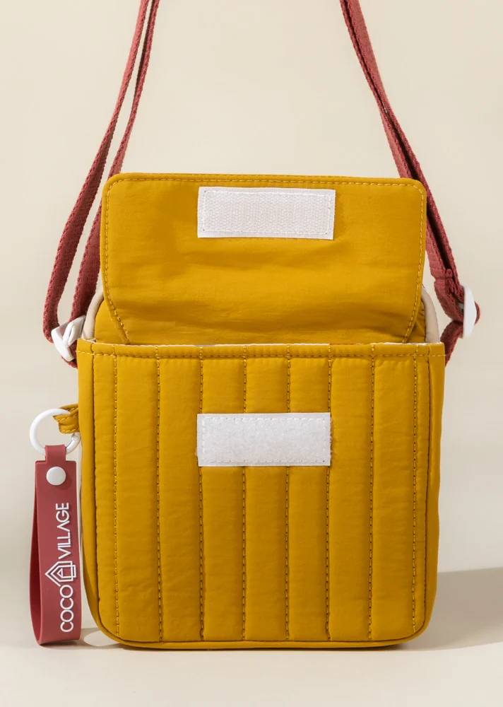 Washable Nylon Crossbody Bag - Golden Hour