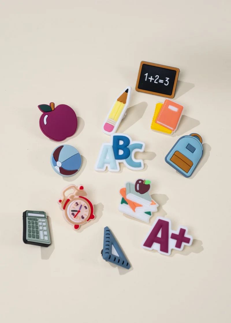 Set of 12 Back to School Charms Pin