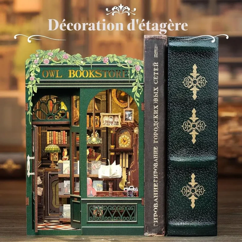 Book Nook Librairie Miniature – Owl Bookstore™