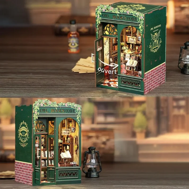 Book Nook Librairie Miniature – Owl Bookstore™