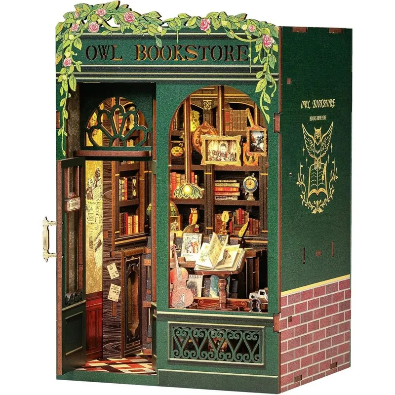 Book Nook Librairie Miniature – Owl Bookstore™