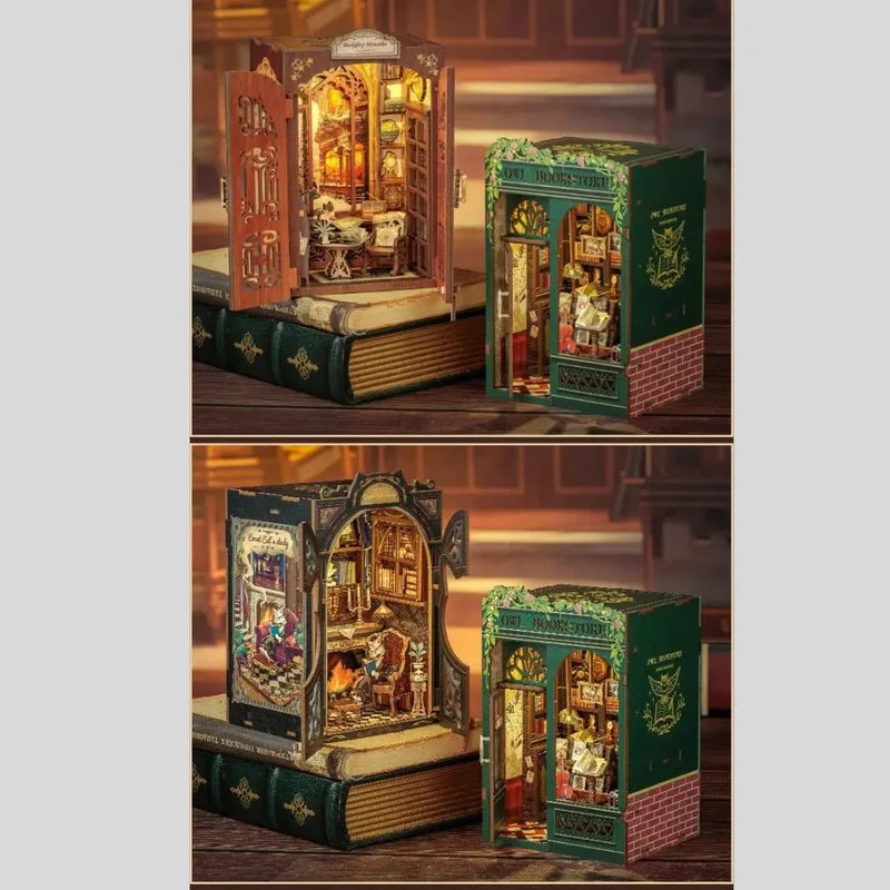 Book Nook Librairie Miniature – Owl Bookstore™