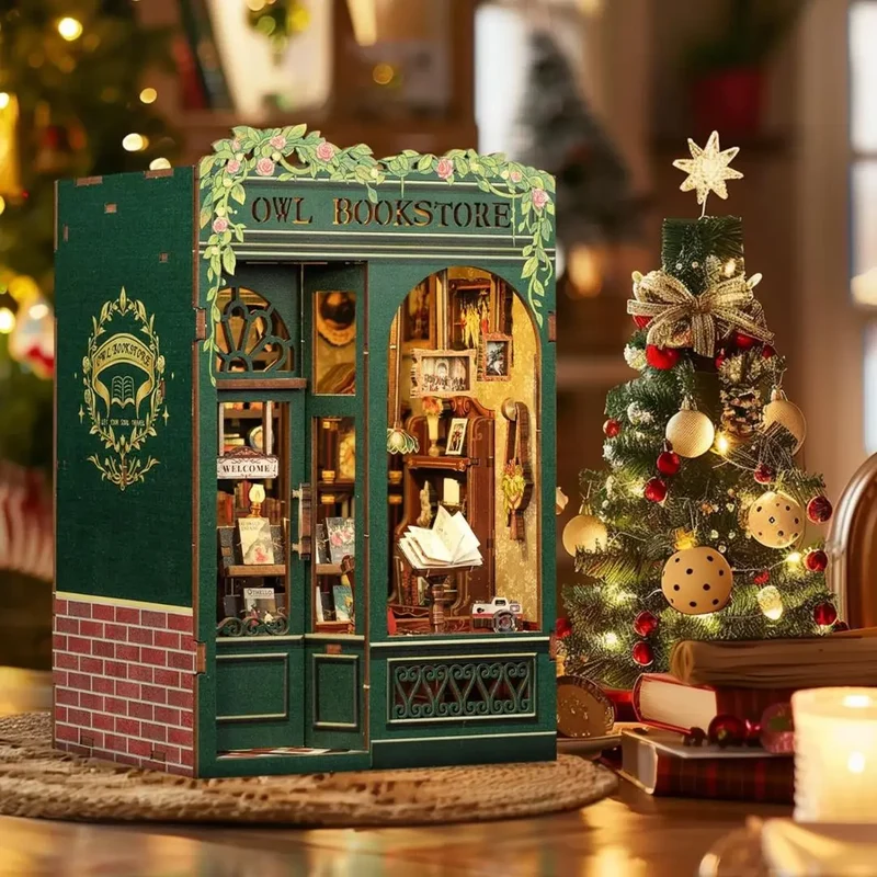 Book Nook Librairie Miniature – Owl Bookstore™