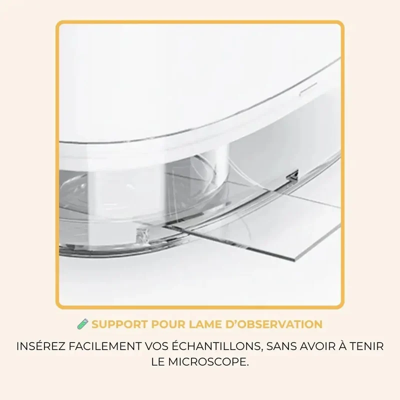 Microscope Enfant avec Écran 5 cm et Zoom 1000x Blanc – Dès 6 Ans