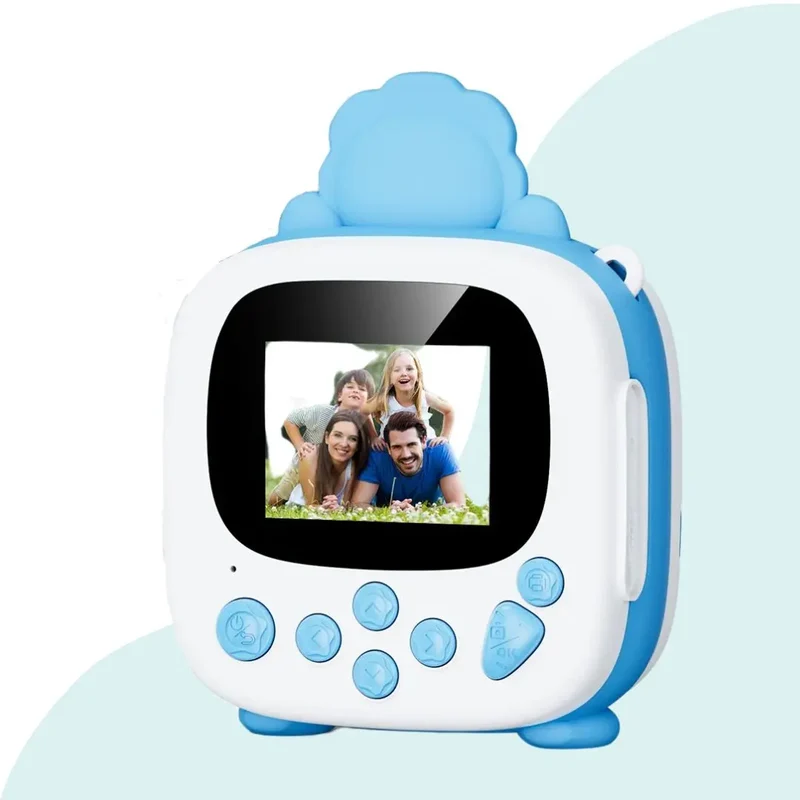 Appareil Photo Instantané pour Enfant Dinosaure Bleu – DinoCam™