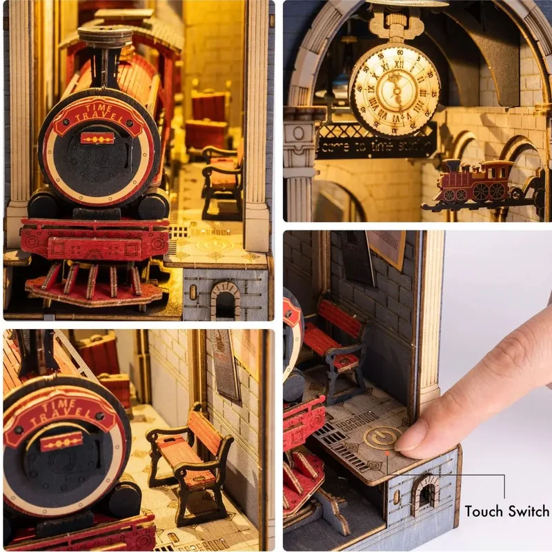 Kit DIY Book Nook Time Travel - SteamGate™