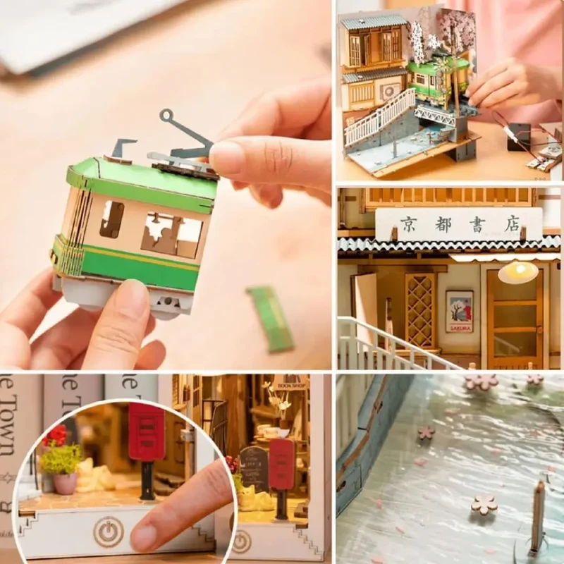 Kit DIY Book Nook Sakura Densya - TokyoRail™