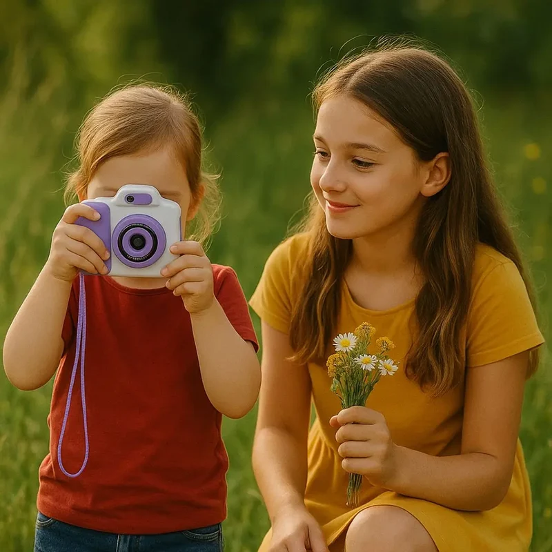 Appareil Photo Instantané pour Enfant - MiniPix™ Violet et Blanc