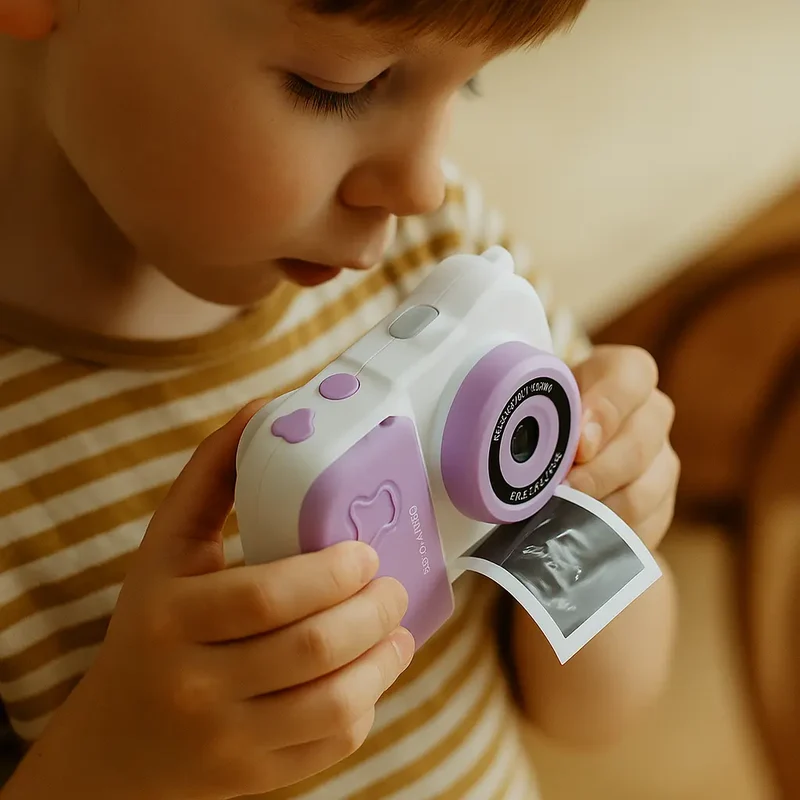Appareil Photo Instantané pour Enfant - MiniPix™ Violet et Blanc