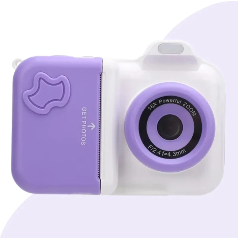 Appareil Photo Instantané pour Enfant - MiniPix™ Violet et Blanc