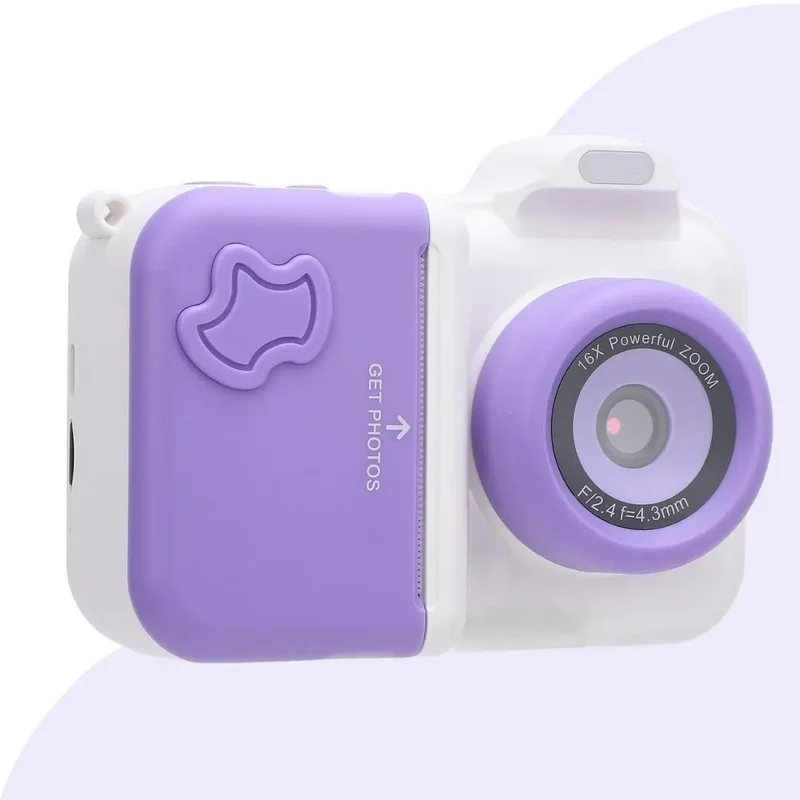 Appareil Photo Instantané pour Enfant - MiniPix™ Violet et Blanc