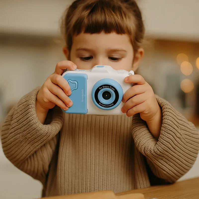 Appareil Photo Instantané pour Enfant - MiniPix™ Bleu et Blanc