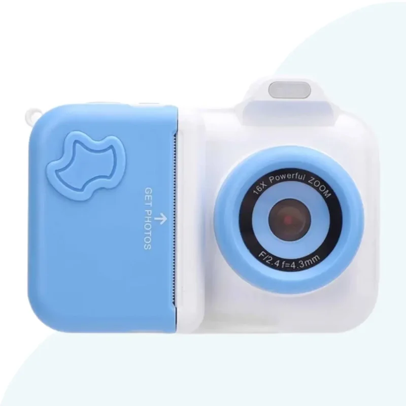 Appareil Photo Instantané pour Enfant - MiniPix™ Bleu et Blanc