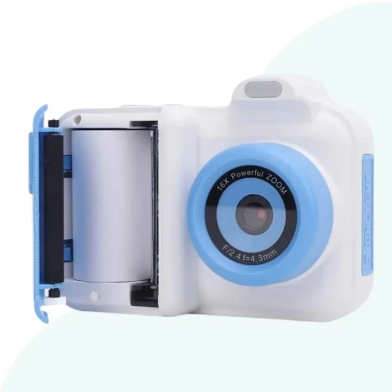 Appareil Photo Instantané pour Enfant - MiniPix™ Bleu et Blanc