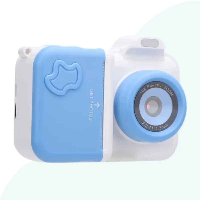 Appareil Photo Instantané pour Enfant - MiniPix™ Bleu et Blanc