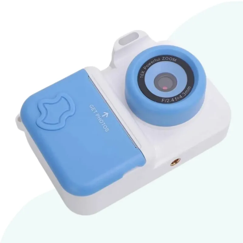 Appareil Photo Instantané pour Enfant - MiniPix™ Bleu et Blanc