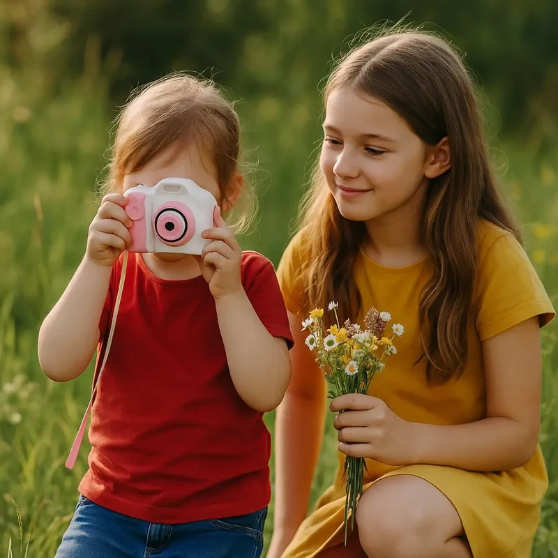 Appareil Photo Instantané pour Enfant - MiniPix™ Rose et Blanc