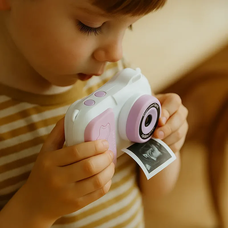 Appareil Photo Instantané pour Enfant - MiniPix™ Rose et Blanc