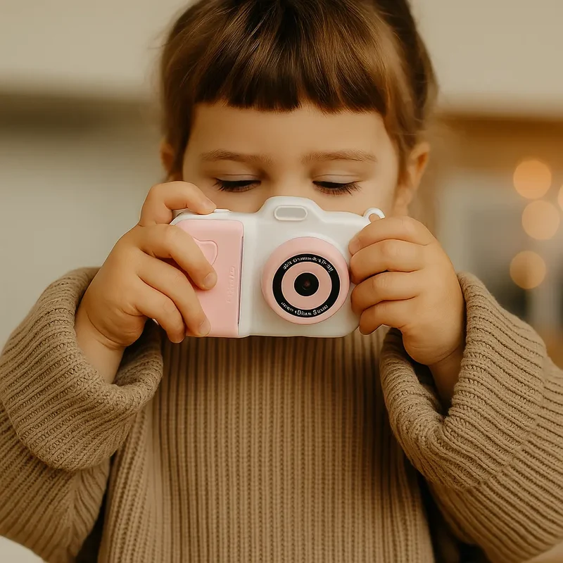 Appareil Photo Instantané pour Enfant - MiniPix™ Rose et Blanc