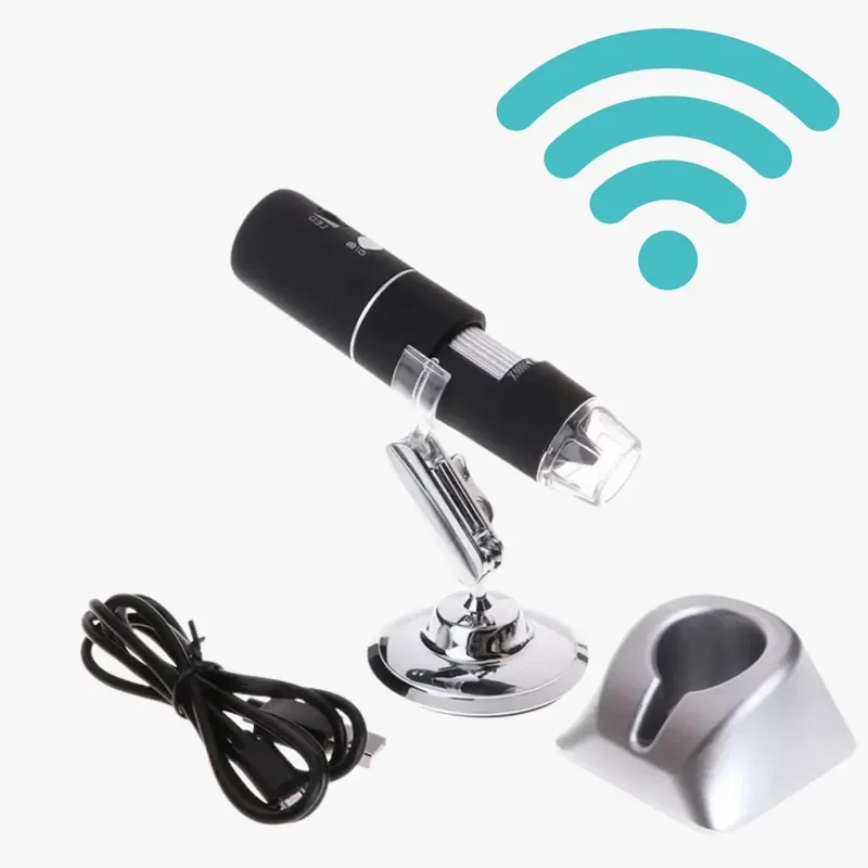Microscope Numérique Enfant WiFi avec Support 360° – Dès 6 Ans