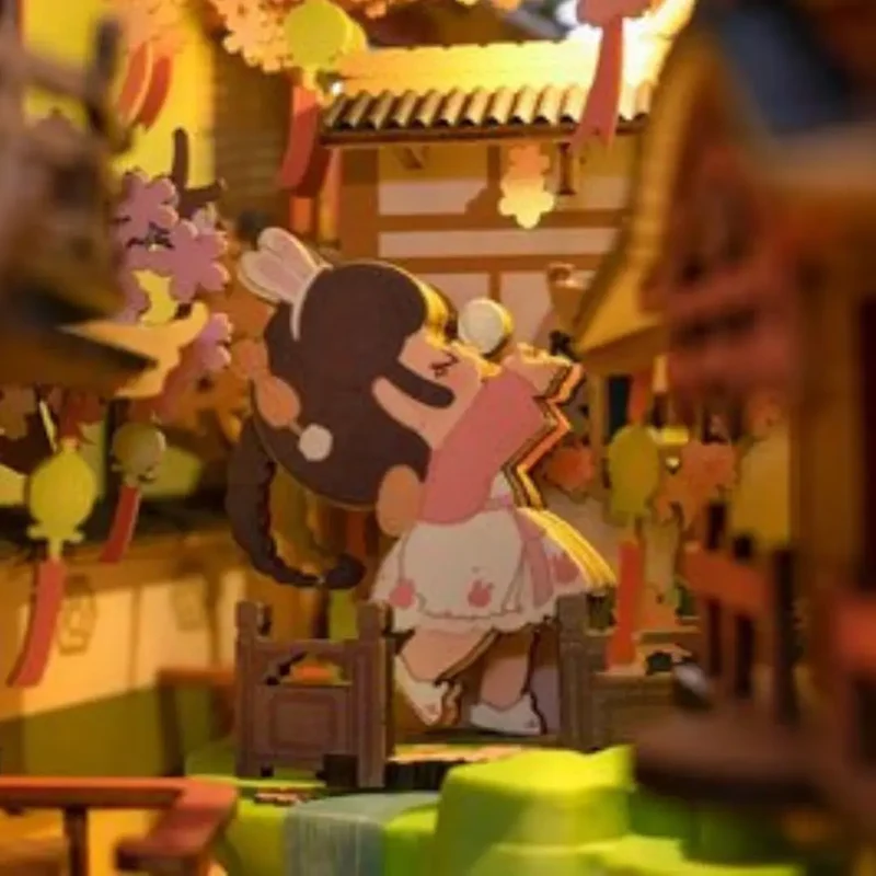 Book Nook Sakura en Bois avec Lumière LED - SakuraDream™