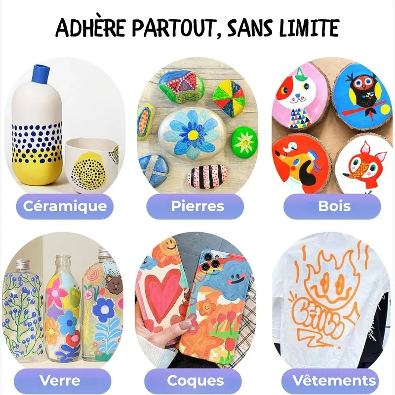 Kit DIY Marqueurs Acryliques Double Pointe – ColorCraft™