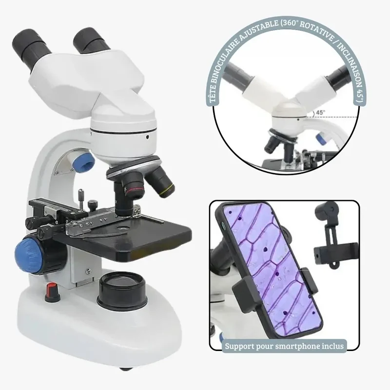 Microscope Numérique Enfant Binoculaire 2000X – Dès 6 Ans