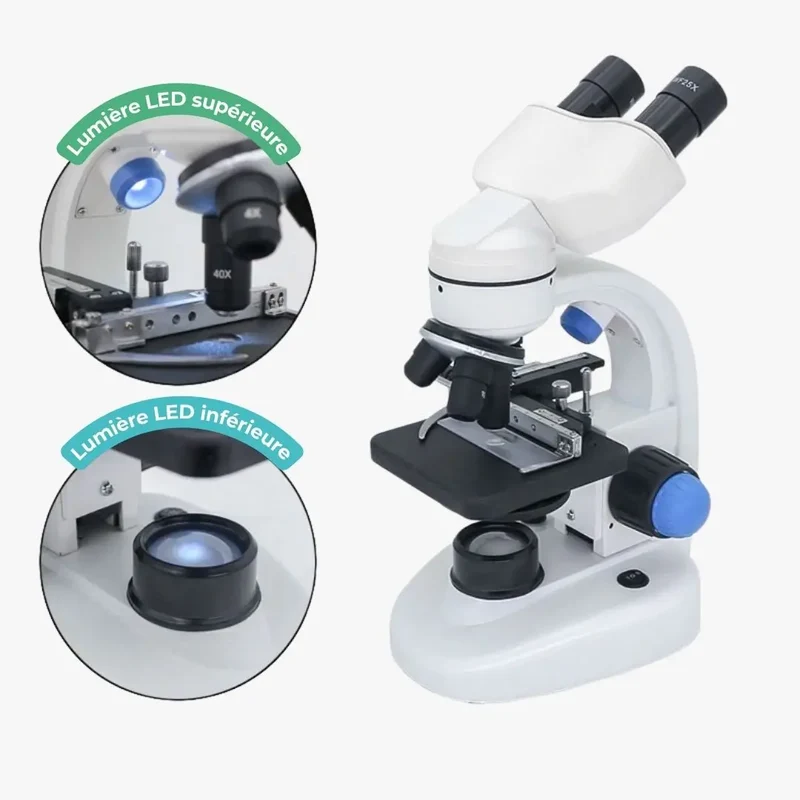 Microscope Numérique Enfant Binoculaire 2000X – Dès 6 Ans