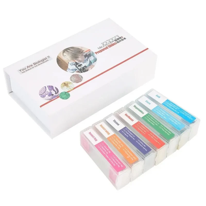Kit de 35 Lames Microscope Préparées - EduSlide™